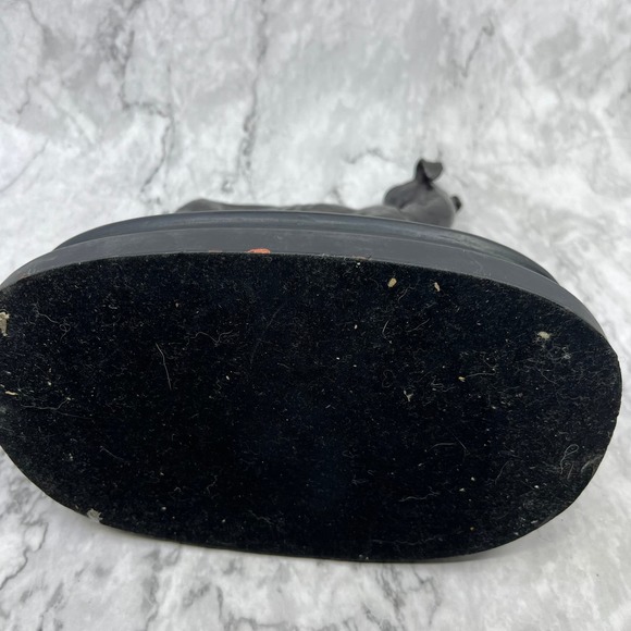 Vintage Bronze Whippet Greyhound Standing Statue Sculpture Racing Dog ~10x10 - Picture 8 of 8